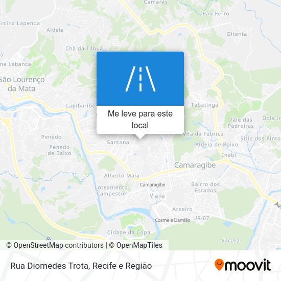 Rua Diomedes Trota mapa