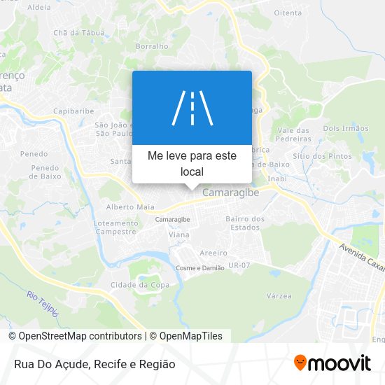 Rua Do Açude mapa