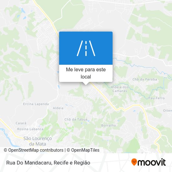 Rua Do Mandacaru mapa