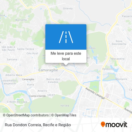 Rua Dondon Correia mapa
