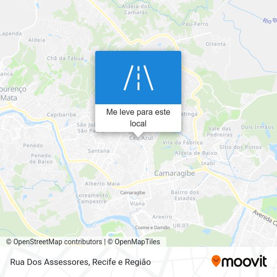 Rua Dos Assessores mapa