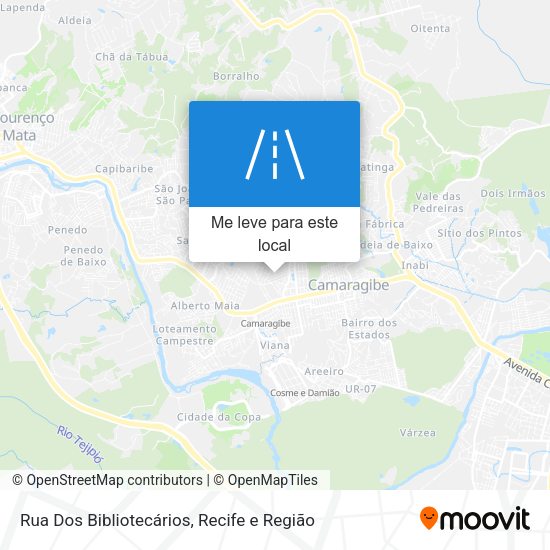 Rua Dos Bibliotecários mapa