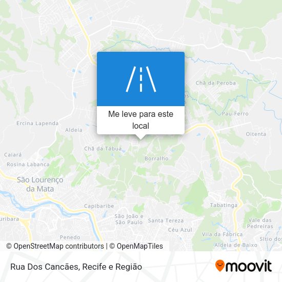 Rua Dos Cancães mapa