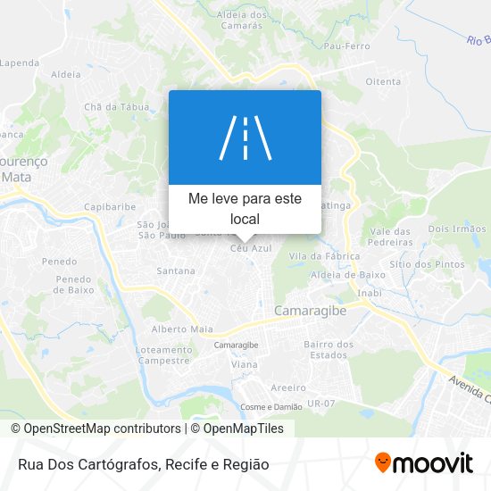 Rua Dos Cartógrafos mapa