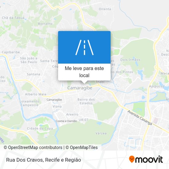 Rua Dos Cravos mapa