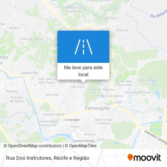 Rua Dos Instrutores mapa