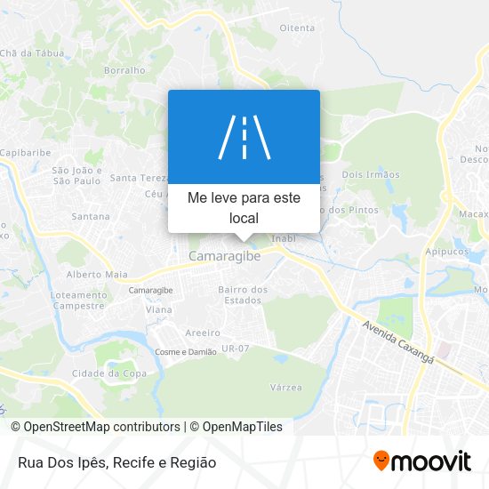 Rua Dos Ipês mapa