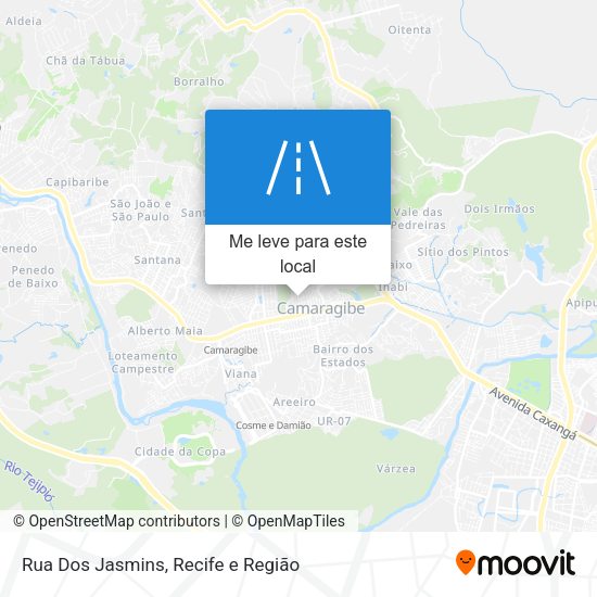 Rua Dos Jasmins mapa