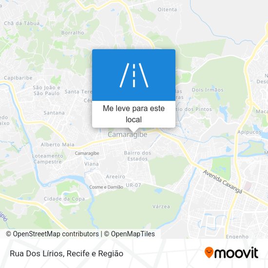 Rua Dos Lírios mapa