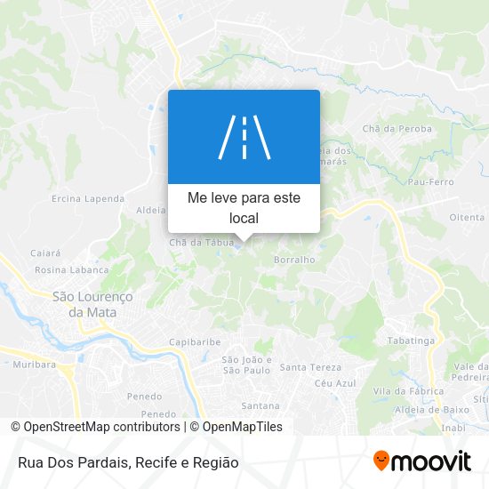 Rua Dos Pardais mapa
