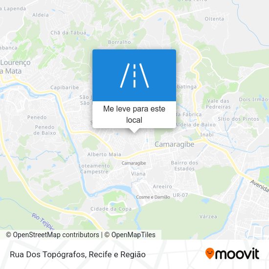 Rua Dos Topógrafos mapa