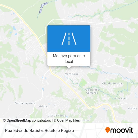 Rua Edvaldo Batista mapa