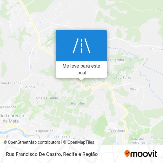 Rua Francisco De Castro mapa