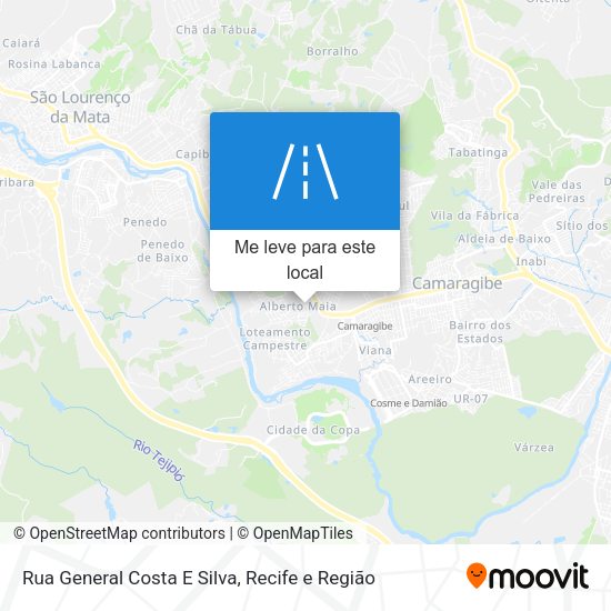 Rua General Costa E Silva mapa