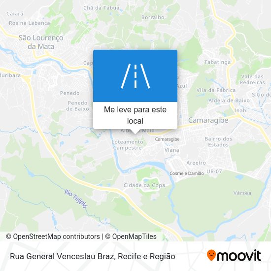 Rua General Venceslau Braz mapa