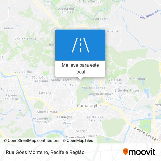 Rua Góes Monteiro mapa