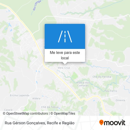 Rua Gérson Gonçalves mapa