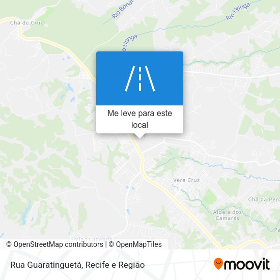 Rua Guaratinguetá mapa