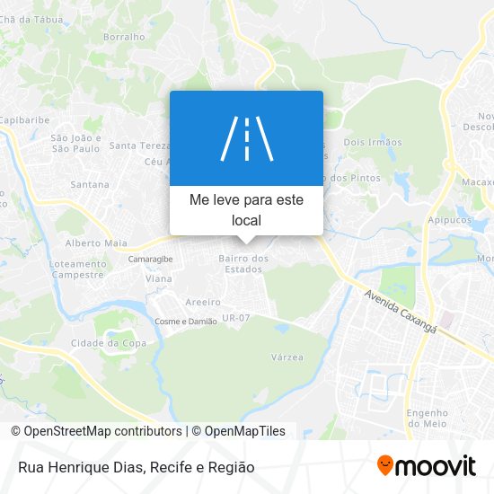 Rua Henrique Dias mapa