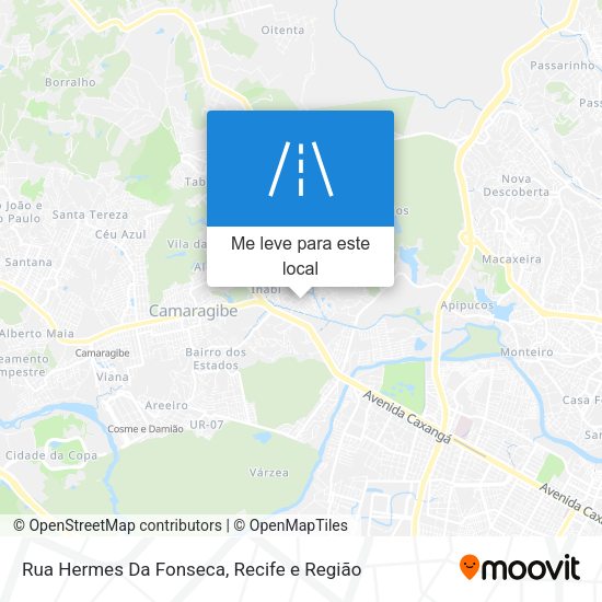 Rua Hermes Da Fonseca mapa