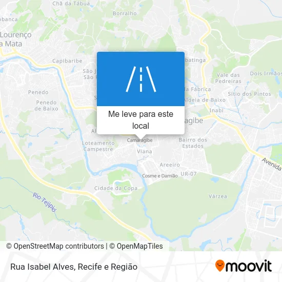 Rua Isabel Alves mapa