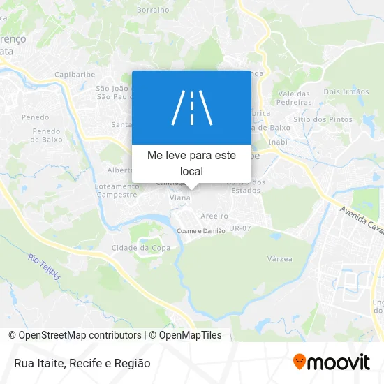 Rua Itaite mapa