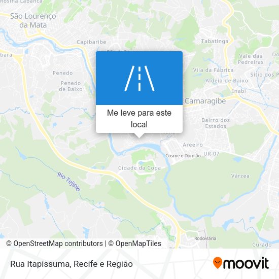 Rua Itapissuma mapa