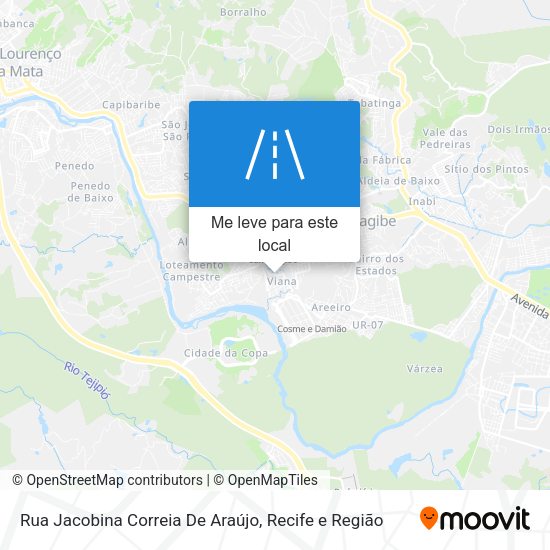 Rua Jacobina Correia De Araújo mapa