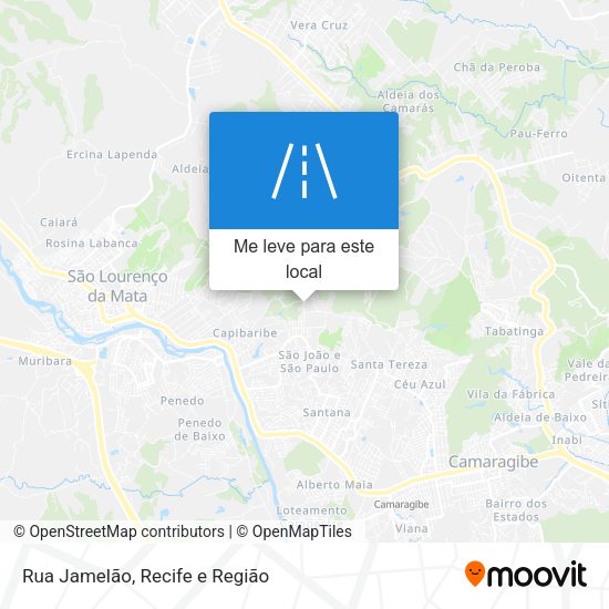 Rua Jamelão mapa