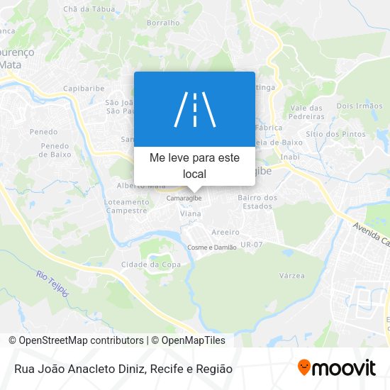 Rua João Anacleto Diniz mapa