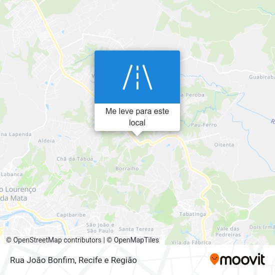 Rua João Bonfim mapa