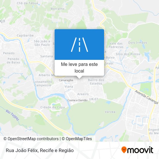 Rua João Félix mapa