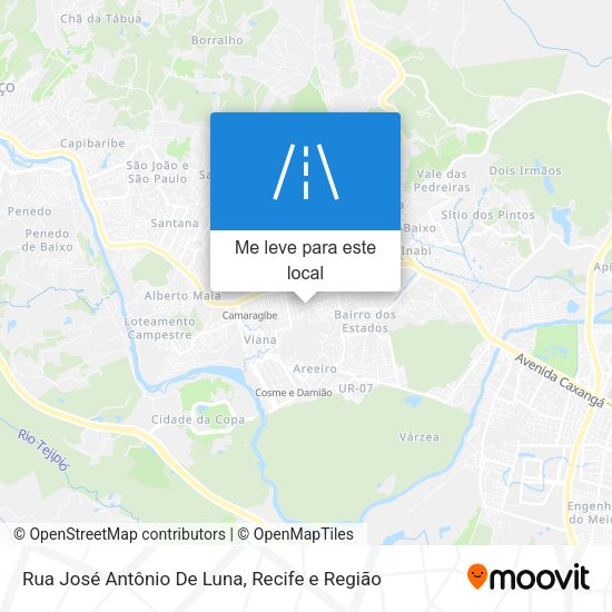 Rua José Antônio De Luna mapa