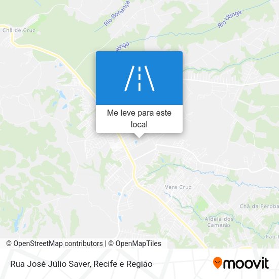 Rua José Júlio Saver mapa