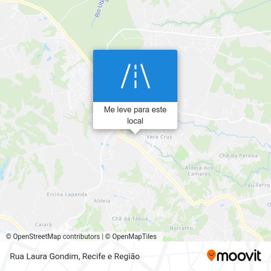 Rua Laura Gondim mapa