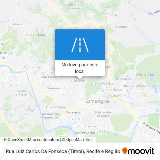 Rua Luiz Carlos Da Fonseca (Timbi) mapa