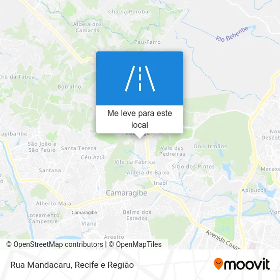 Rua Mandacaru mapa