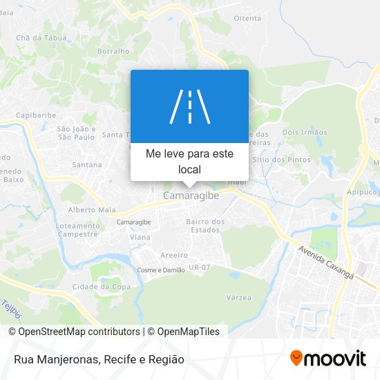 Rua Manjeronas mapa