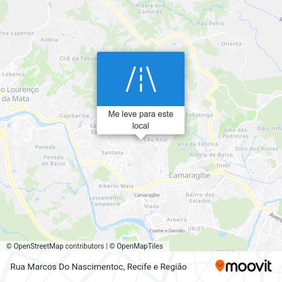 Rua Marcos Do Nascimentoc mapa