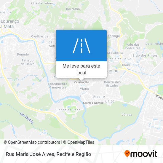 Rua Maria José Alves mapa