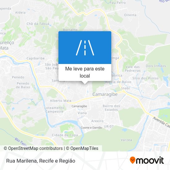Rua Marilena mapa