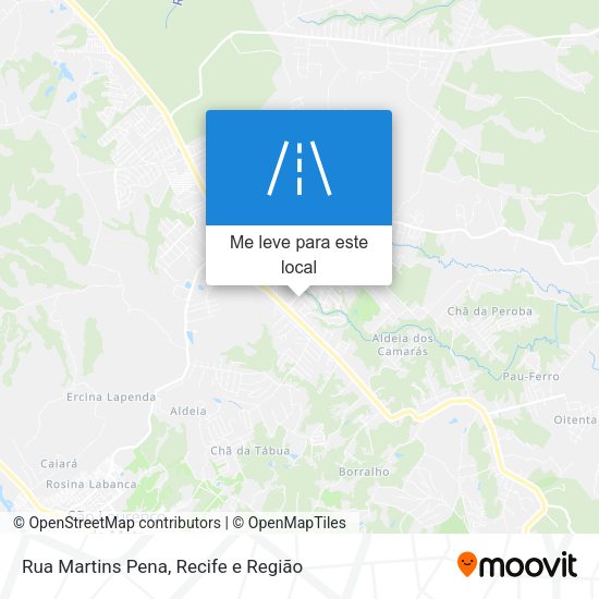 Rua Martins Pena mapa