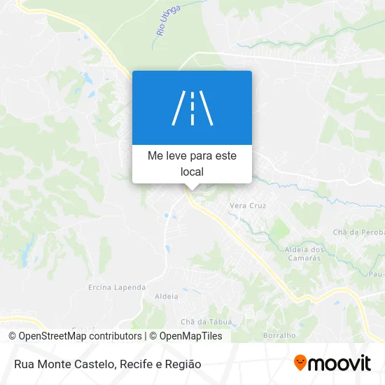 Rua Monte Castelo mapa