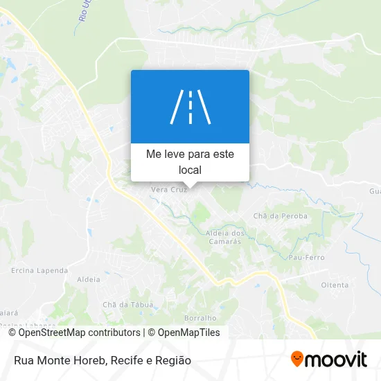 Rua Monte Horeb mapa