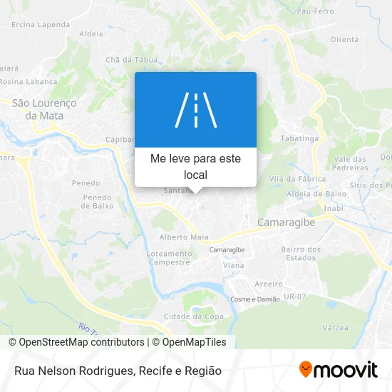 Rua Nelson Rodrigues mapa