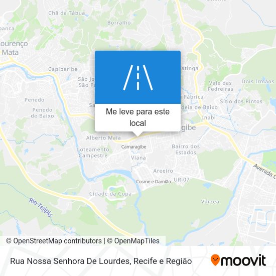 Rua Nossa Senhora De Lourdes mapa