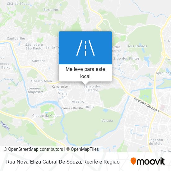 Rua Nova Eliza Cabral De Souza mapa