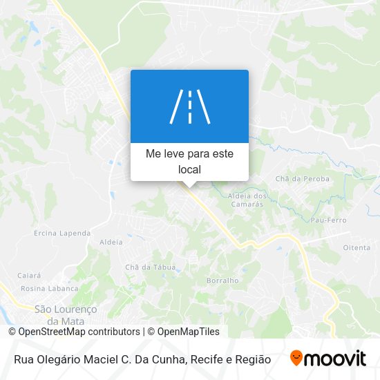 Rua Olegário Maciel C. Da Cunha mapa
