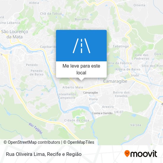 Rua Oliveira Lima mapa