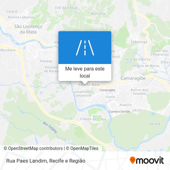 Rua Paes Landim mapa